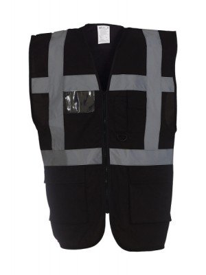 Melna drošības veste ar kabatām Nr.120/44m